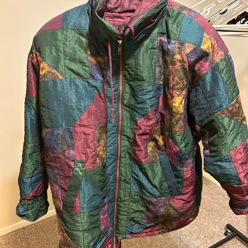 Braetan Multicolor Patchwork Puffer Jacket - image 1